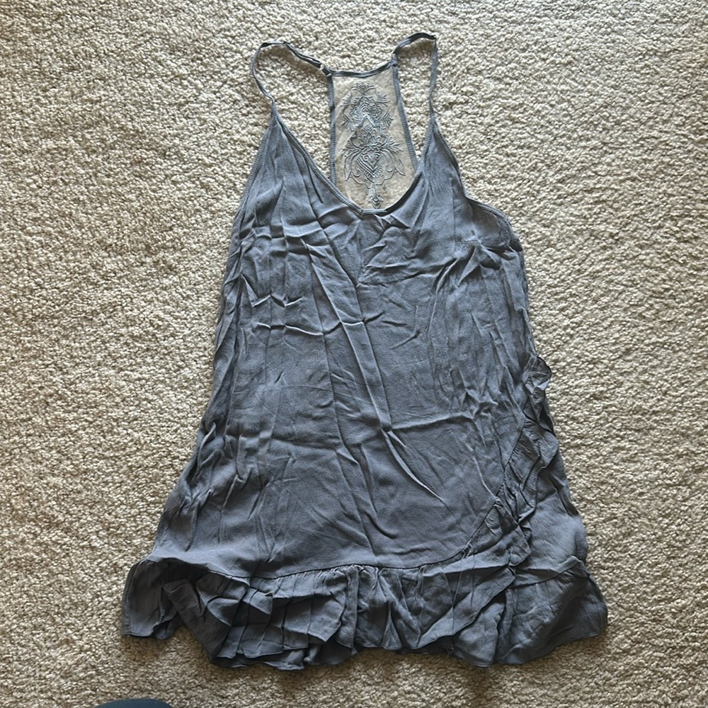 DUSTY BLUE TUNIC TANK